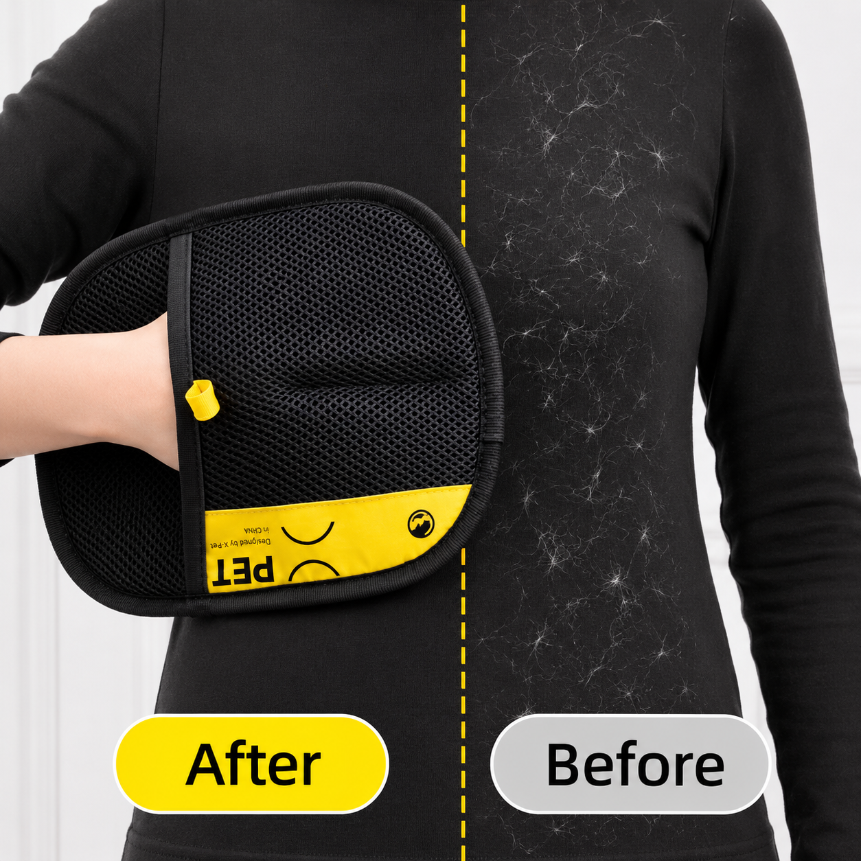 ElectroStatic Pet Hair Remover Glove – Reusable Fur & Lint Cleaner