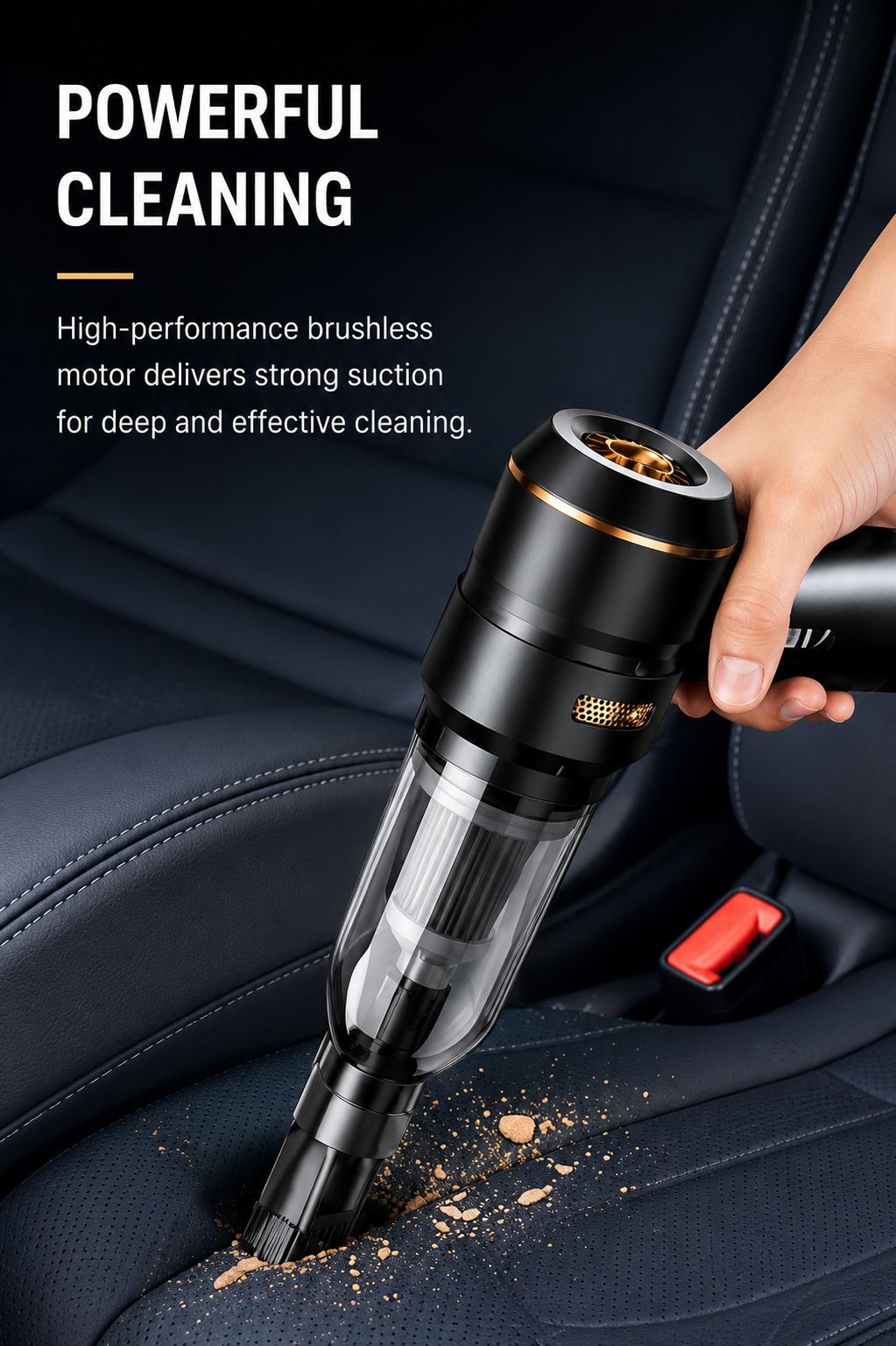 TurboVac Pro™ – Cordless Car Vacuum & Air Blower