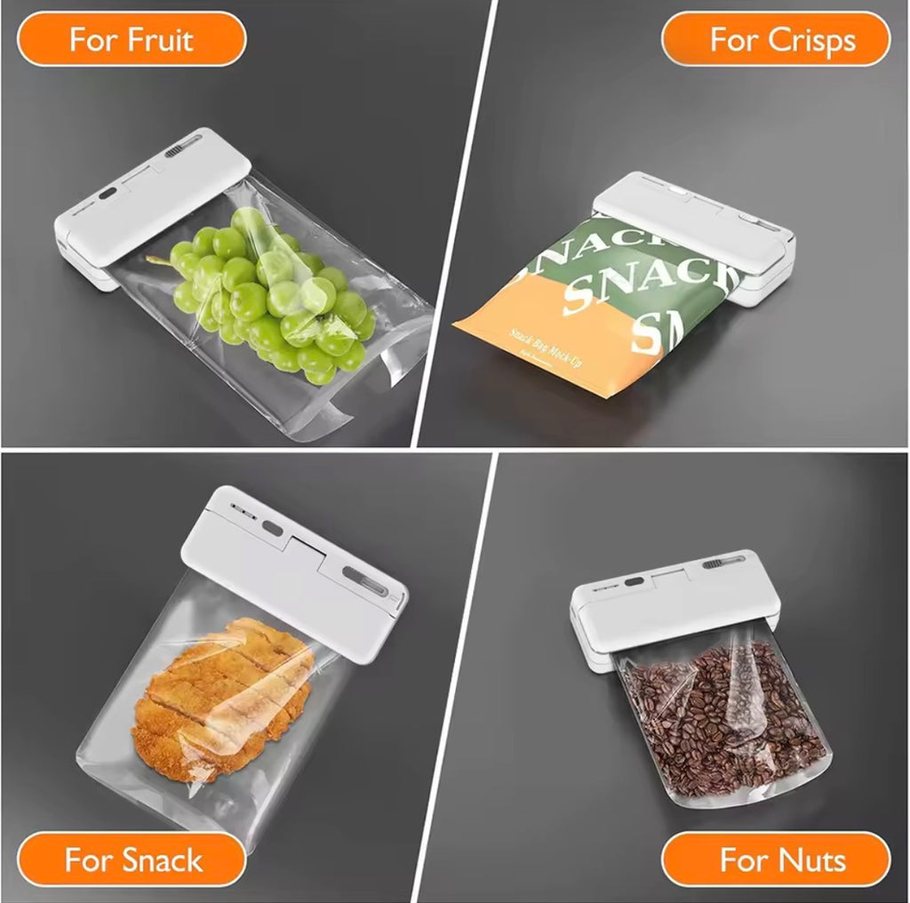 Rechargeable Mini Bag Sealer & Cutter for Food Storage