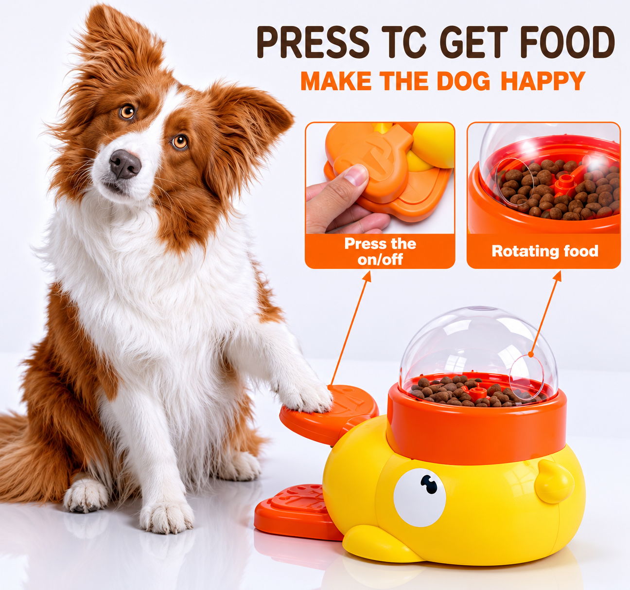 Interactive Treat Dispensing Toy for Dogs & Cats