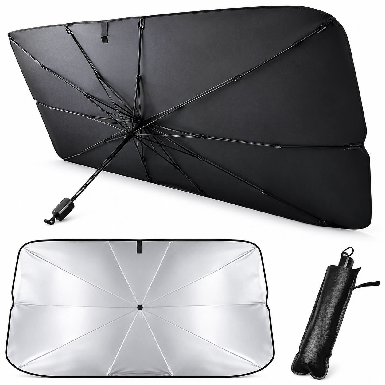 FoldShield™ Car Windshield Sunshade Umbrella