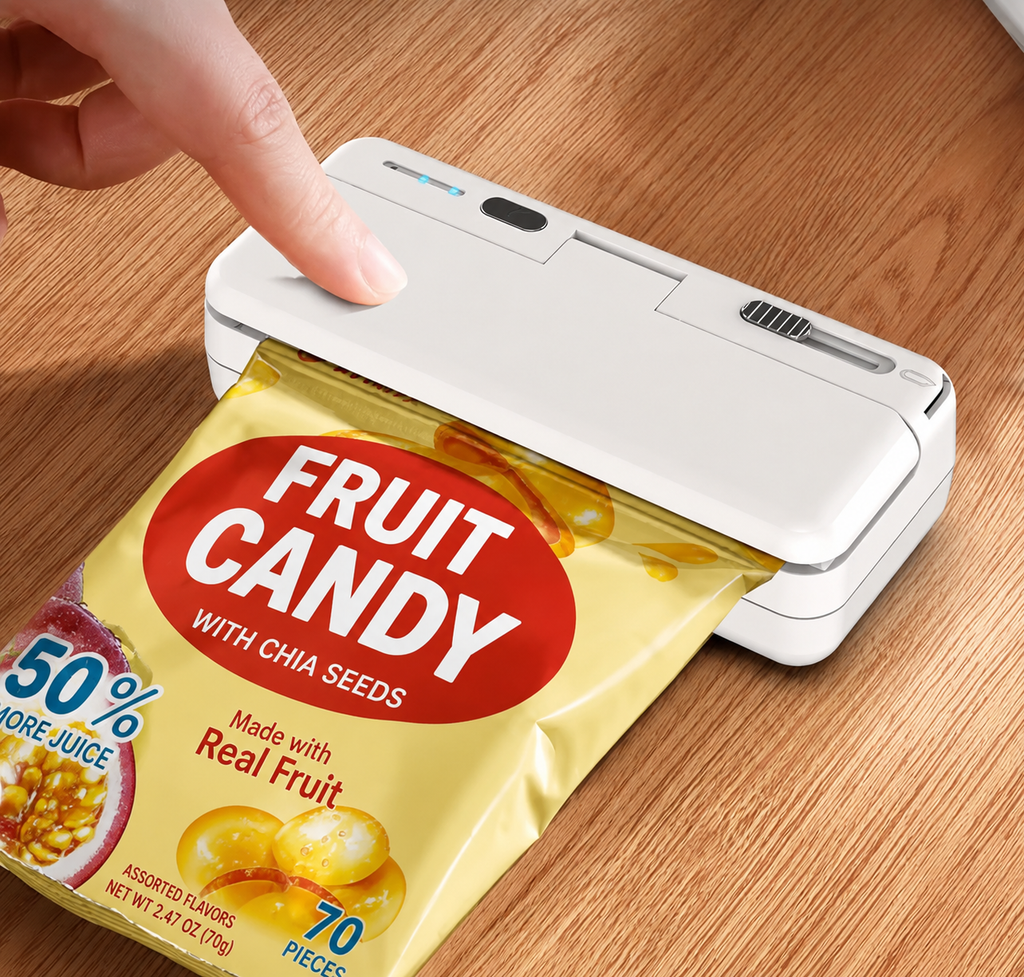Rechargeable Mini Bag Sealer & Cutter for Food Storage