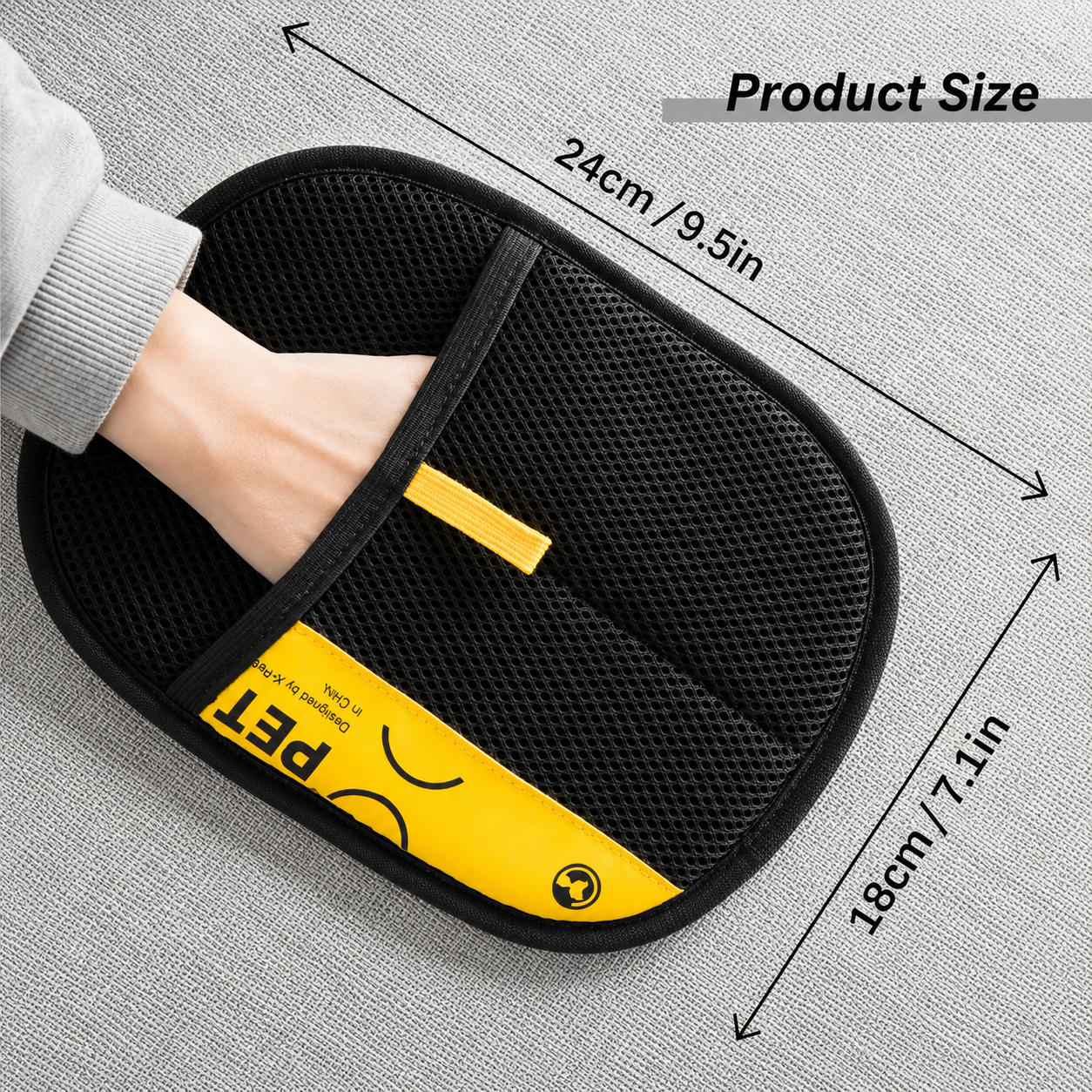 ElectroStatic Pet Hair Remover Glove – Reusable Fur & Lint Cleaner