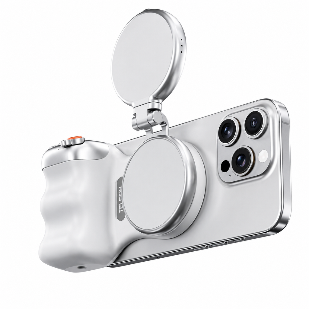 TELESIN MagSafe Camera Grip with Fill Light & Remote Shutter