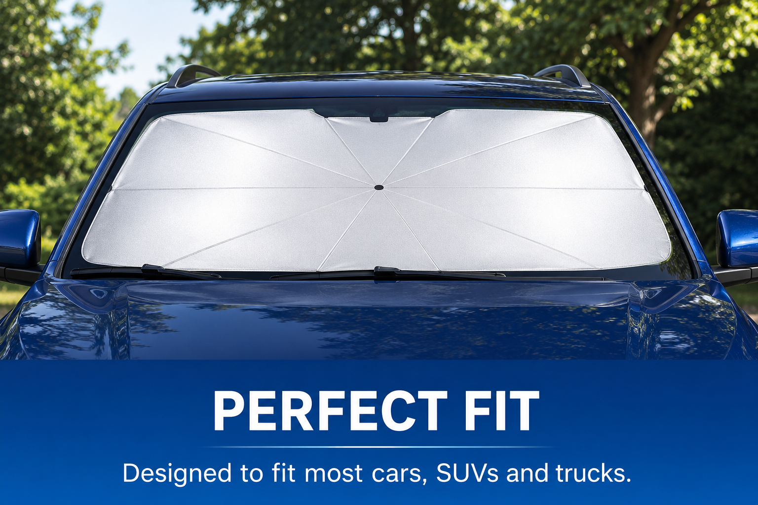 FoldShield™ Car Windshield Sunshade Umbrella