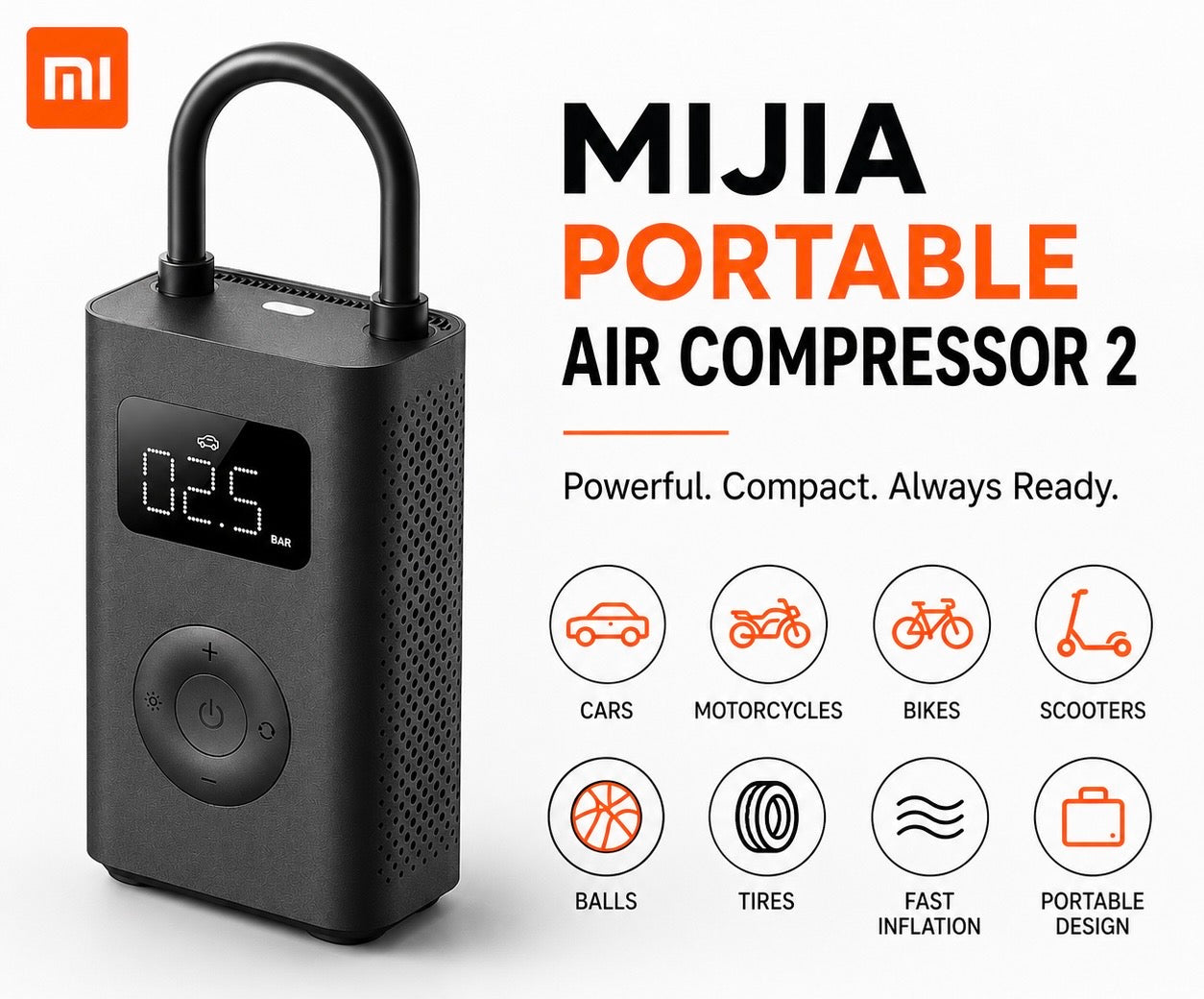 AeroPump™ – Smart Portable Air Compressor
